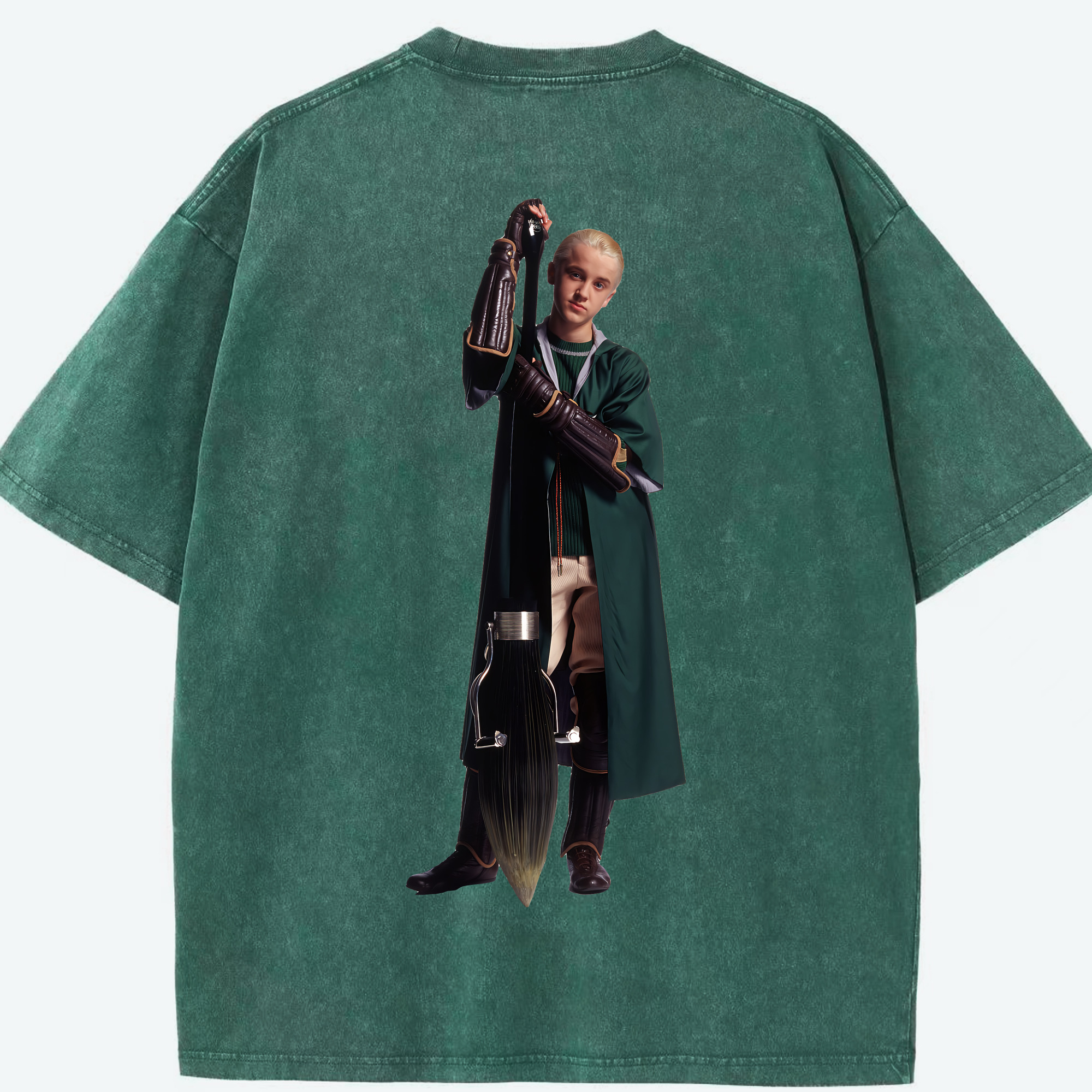 （画像用） Harry Potter ハリー・ポッターシリーズ 綿100% ヴィンテージ風 半袖Tシャツ（背面プリント）